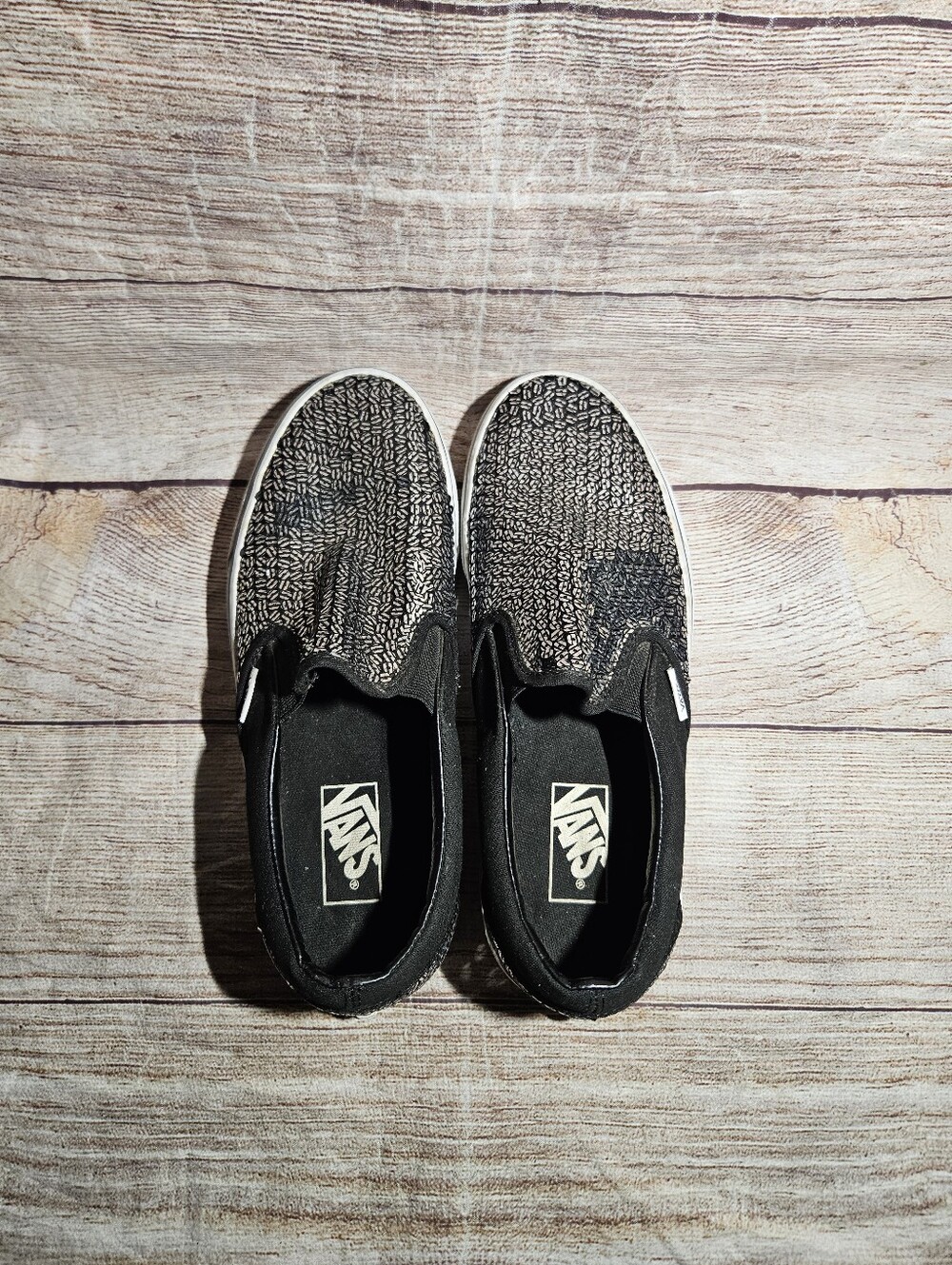 Vans black sequin slip on sneakers - Picture 5 of 9